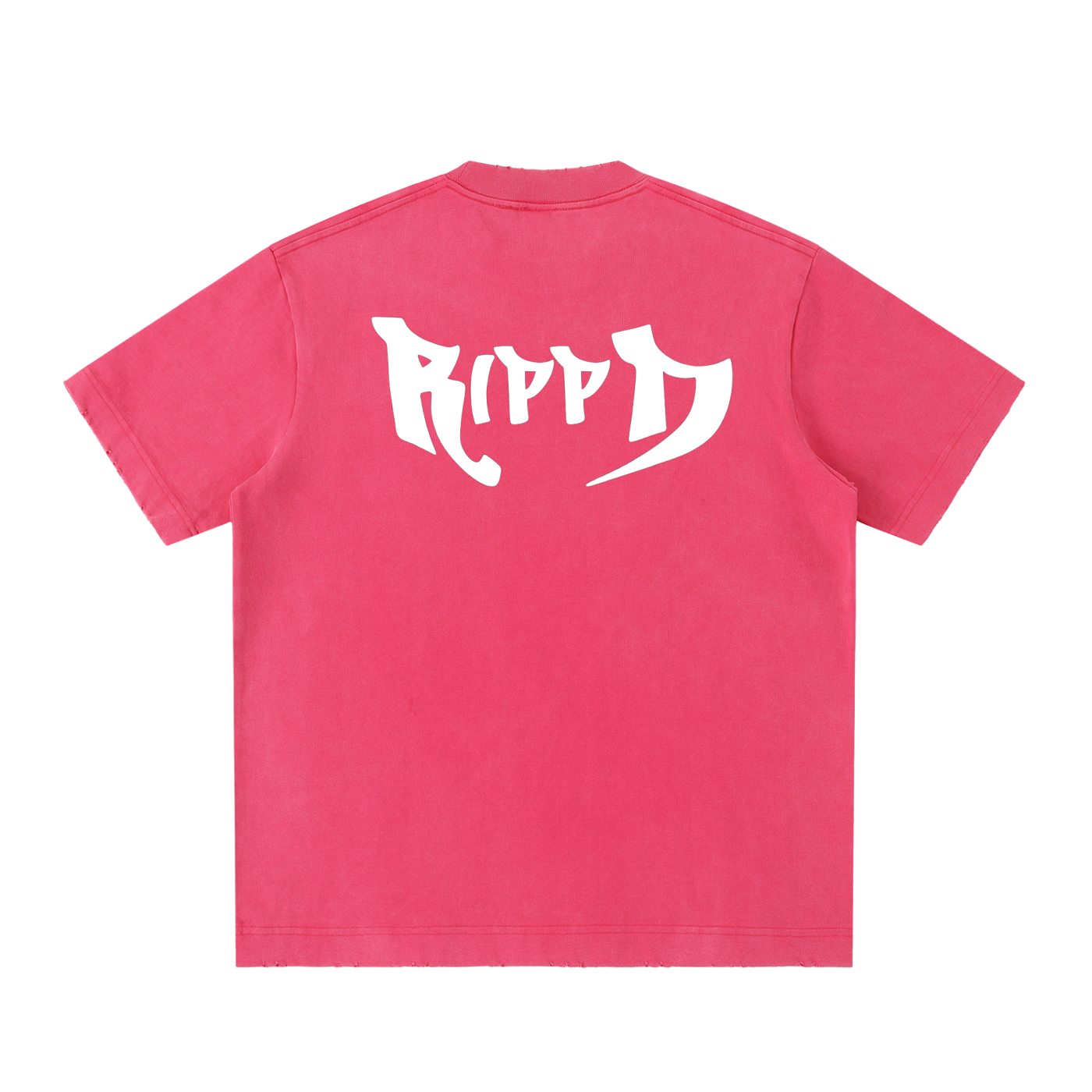 red cotton heavyweight tee