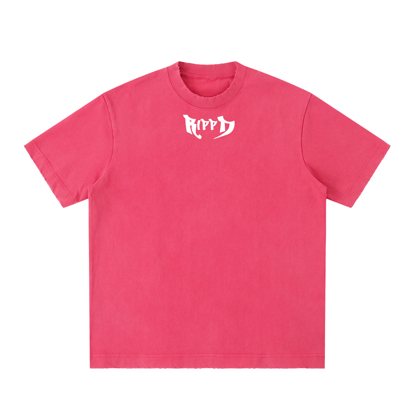 red cotton heavyweight tee